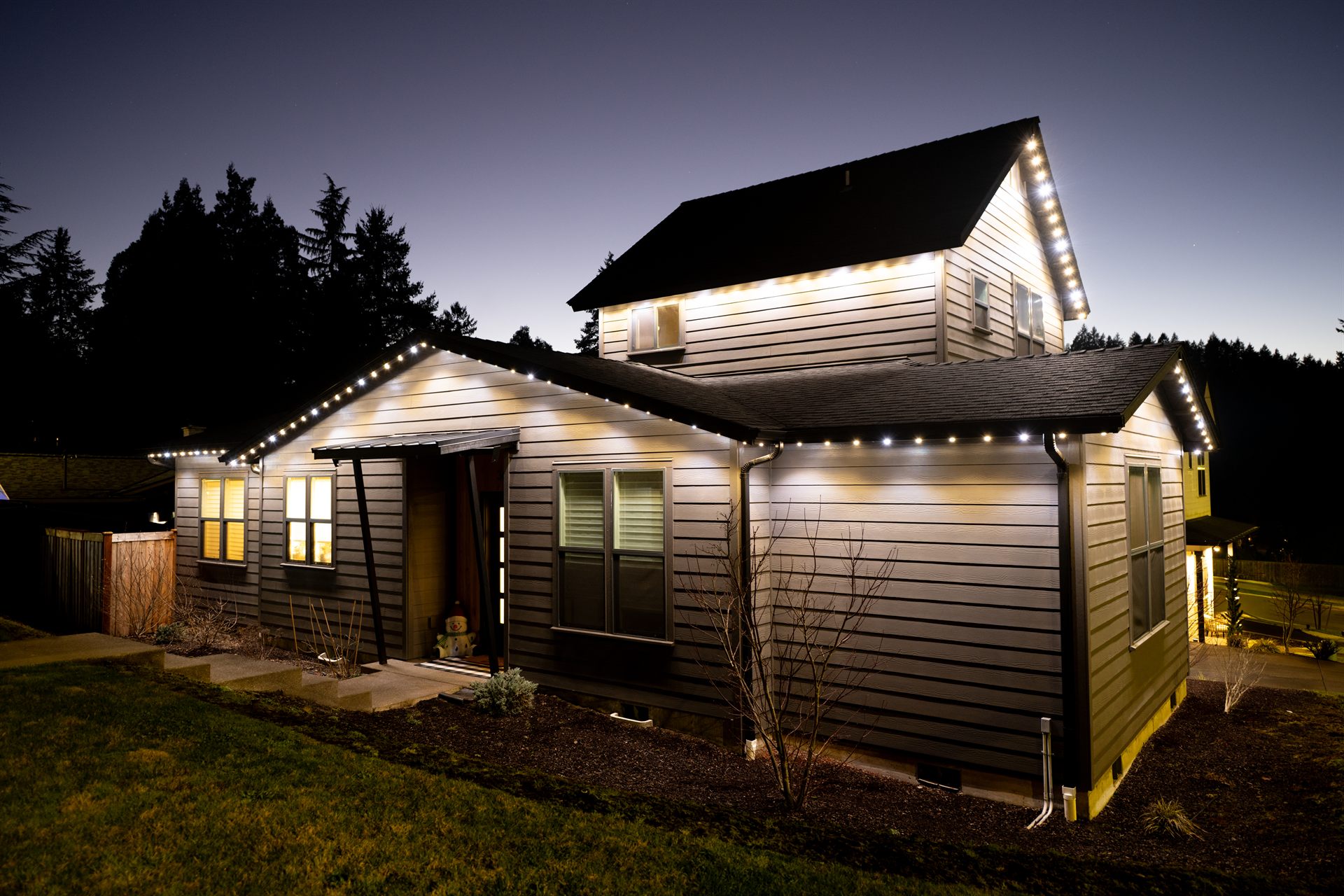 Cool white LED house